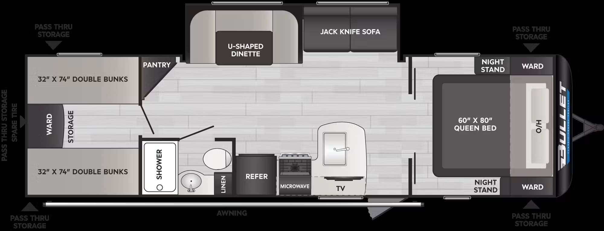 2025-Bullet-Classic-2840QD-Floorplan