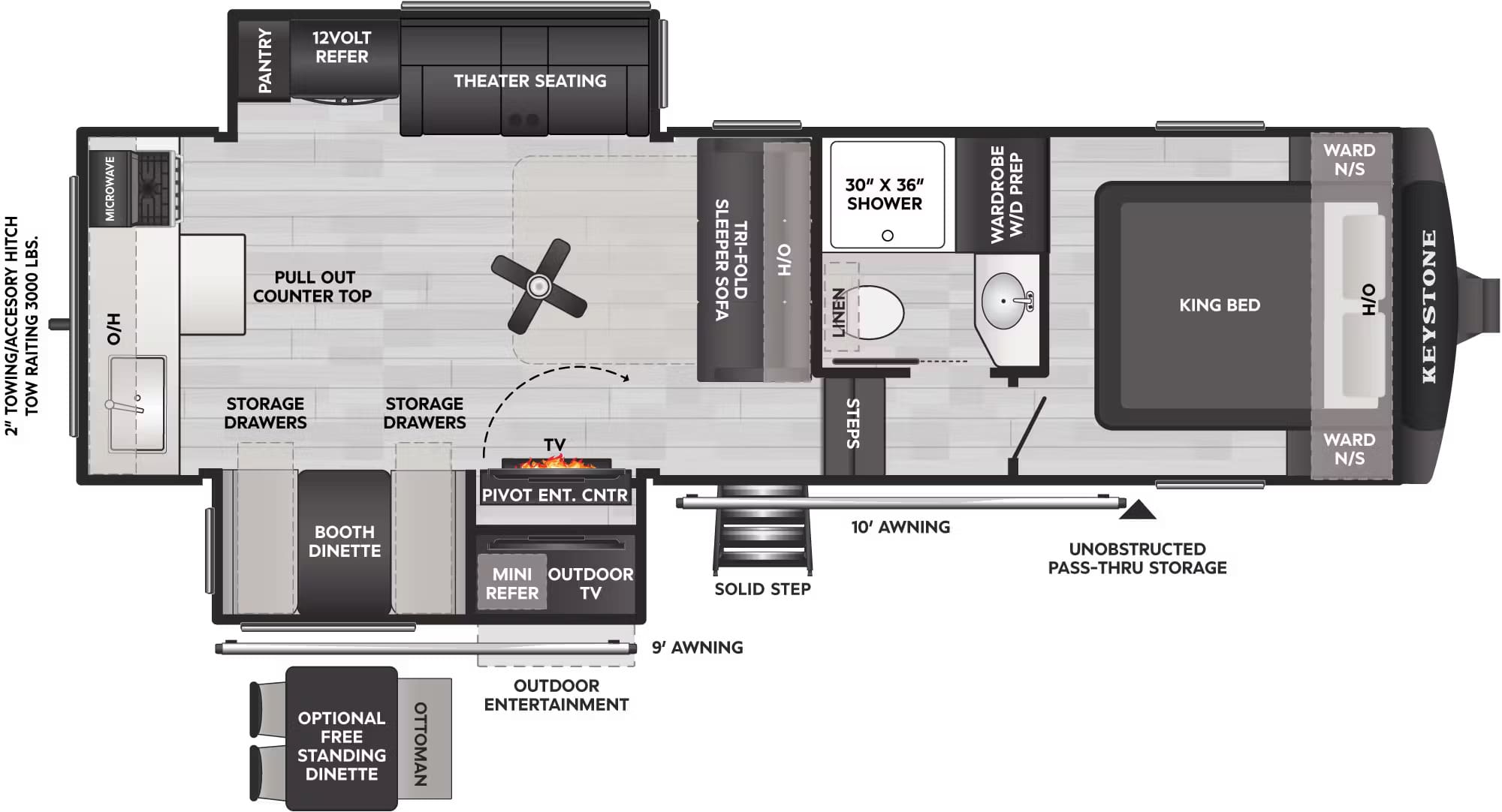 2026-Cougar-Half-Ton-26RKE-Floorplan