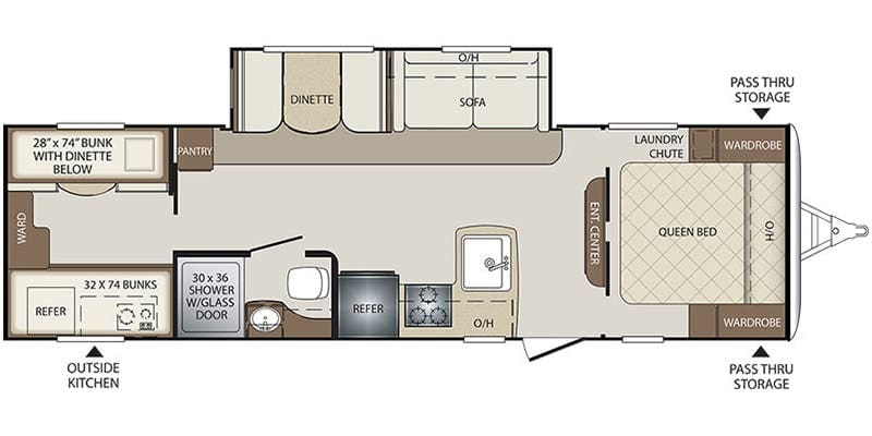2018-Bullet-Ultra-Lite-287QBS-Floorplan