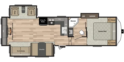2018 Springdale 253FWRE Floorplan